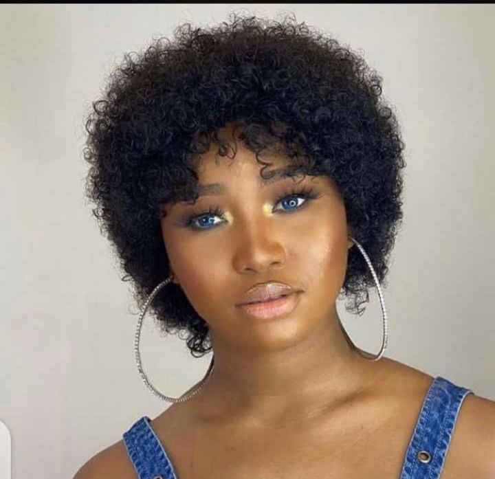 Short curl water wig