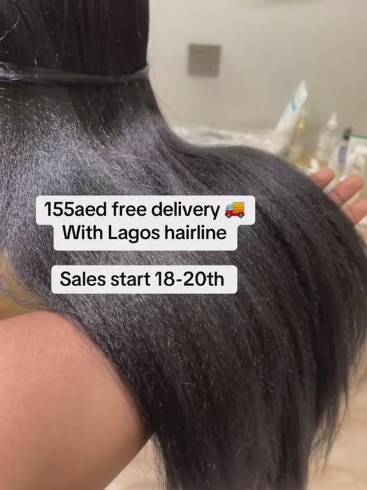 26inch kinky with Lagos hairline